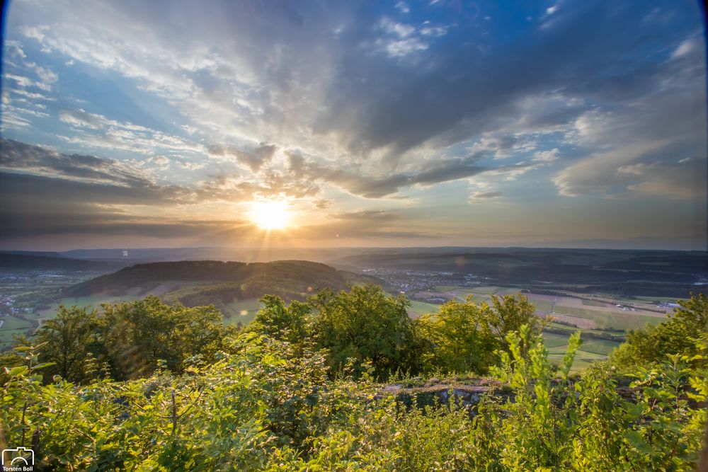 Sonnenuntergang über Lauchringen