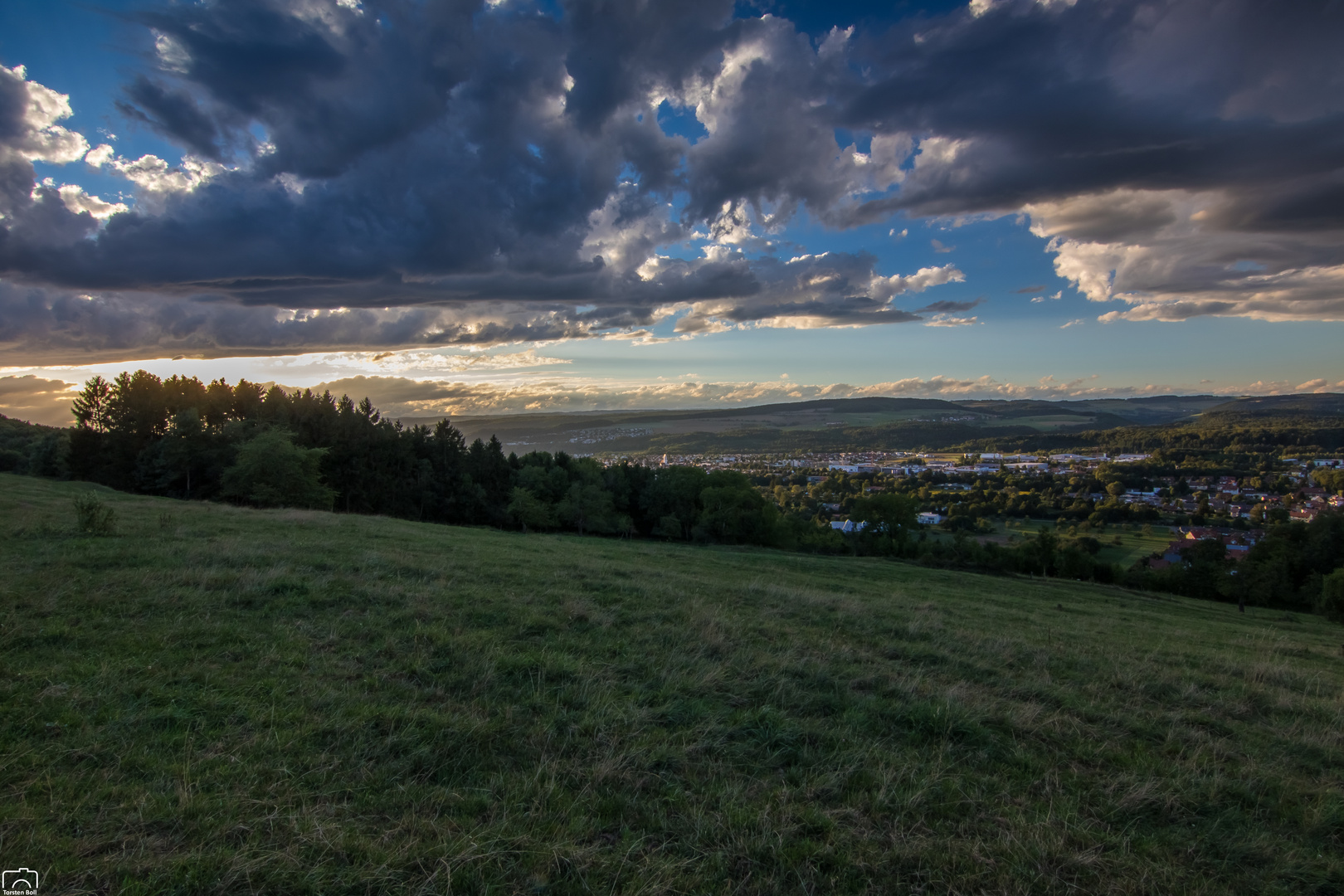 Sonnenuntergang über Lauchringen