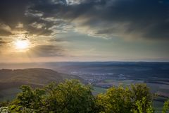 Sonnenuntergang über Lauchringen