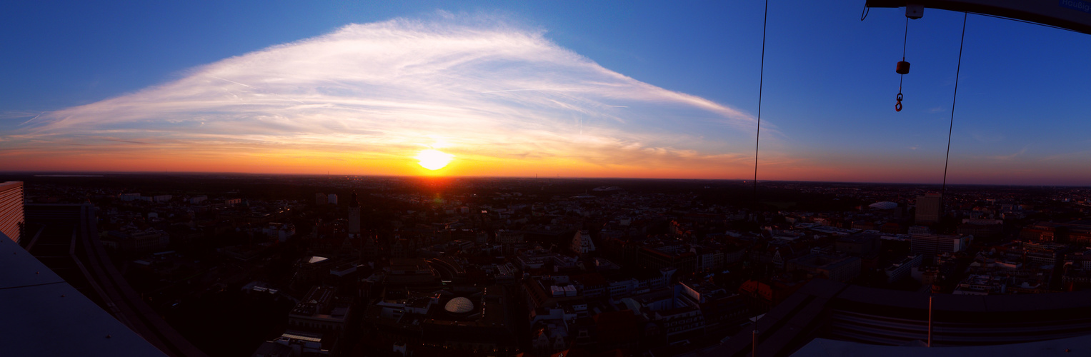 Sonnenuntergang über L.E.