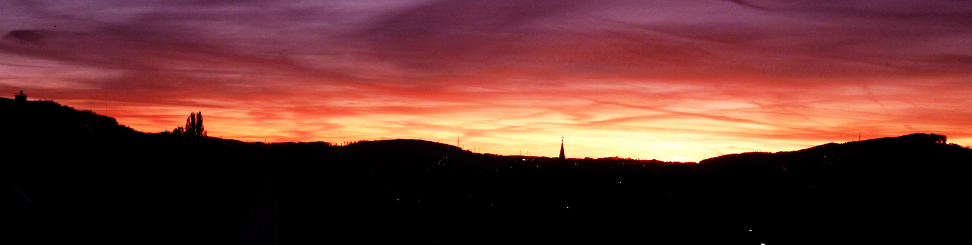 Sonnenuntergang über Letmathe