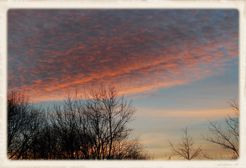 Sonnenuntergang über Linz