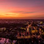 Sonnenuntergang über Lübeck