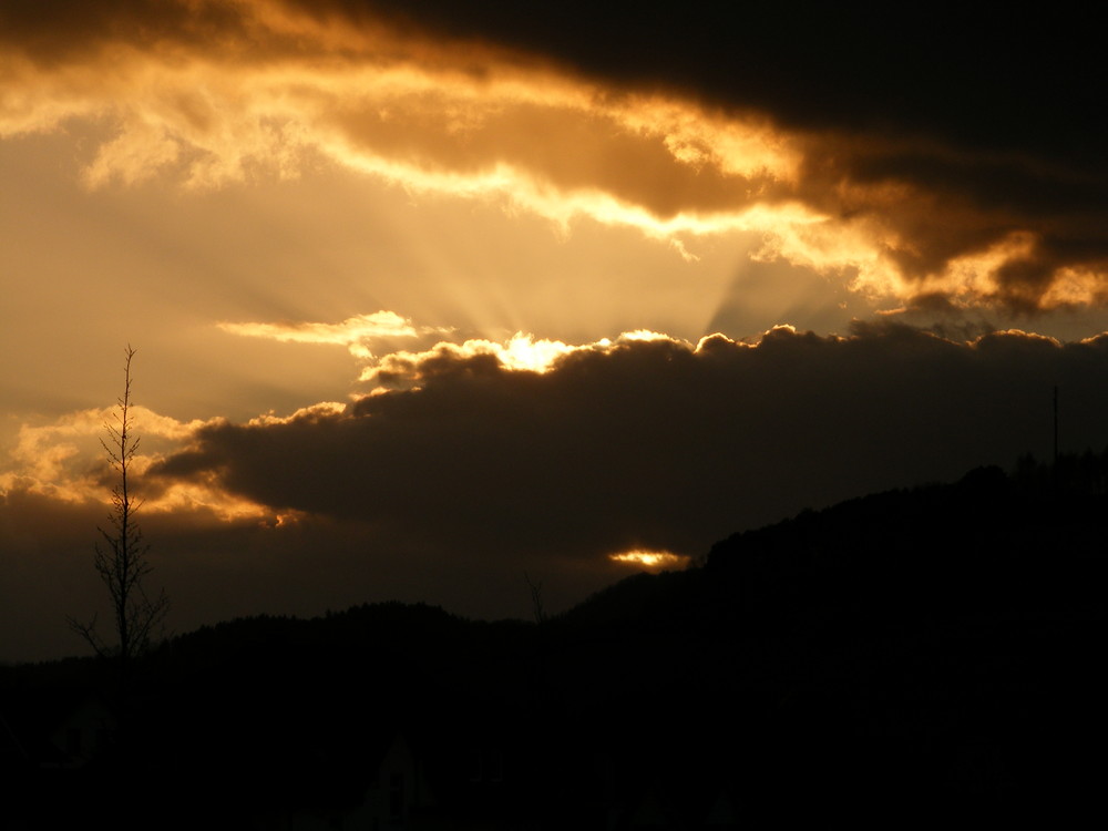 sonnenuntergang über lügde II