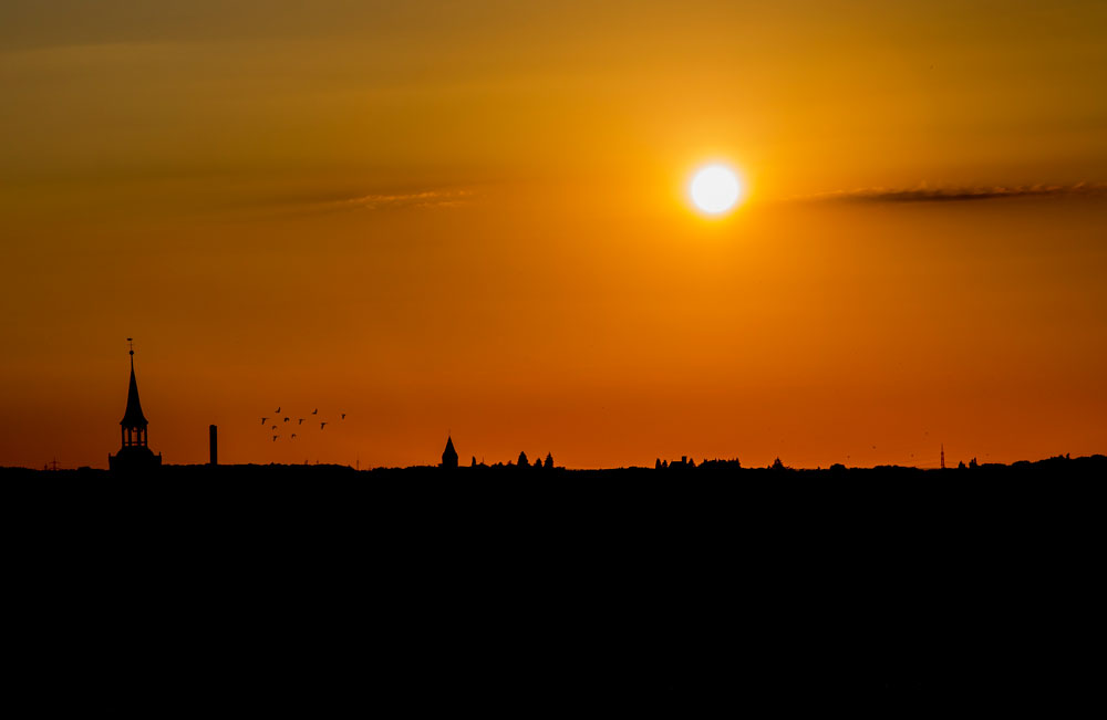 Sonnenuntergang über Lüneburg