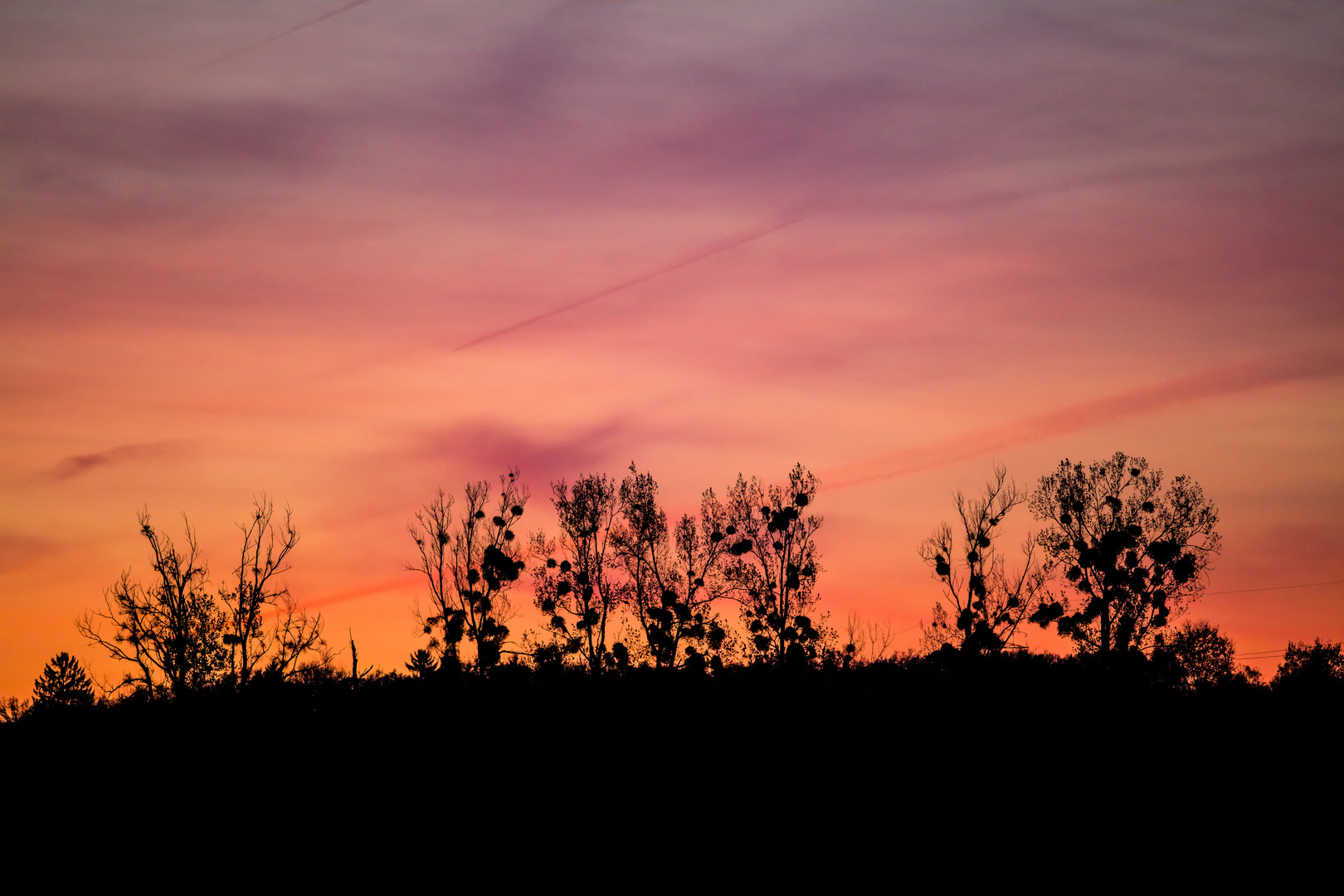 Sonnenuntergang über Luxemburg