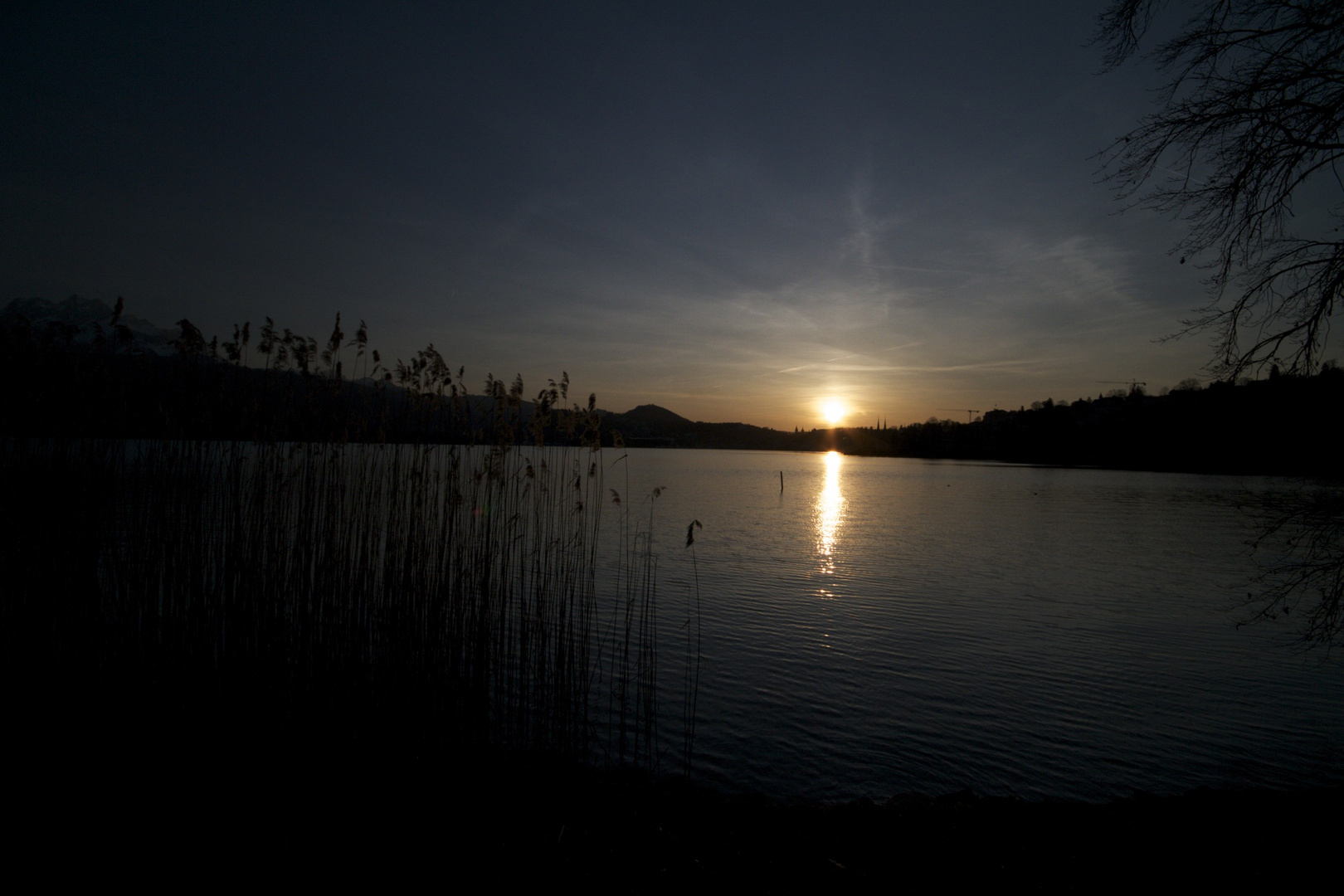 Sonnenuntergang über Luzern