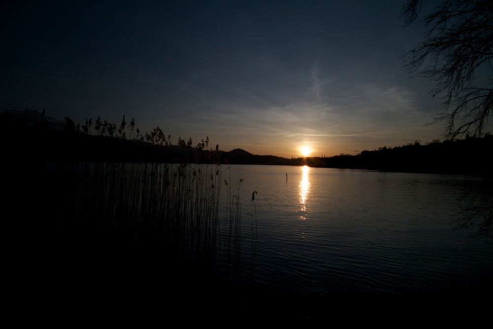 Sonnenuntergang über Luzern