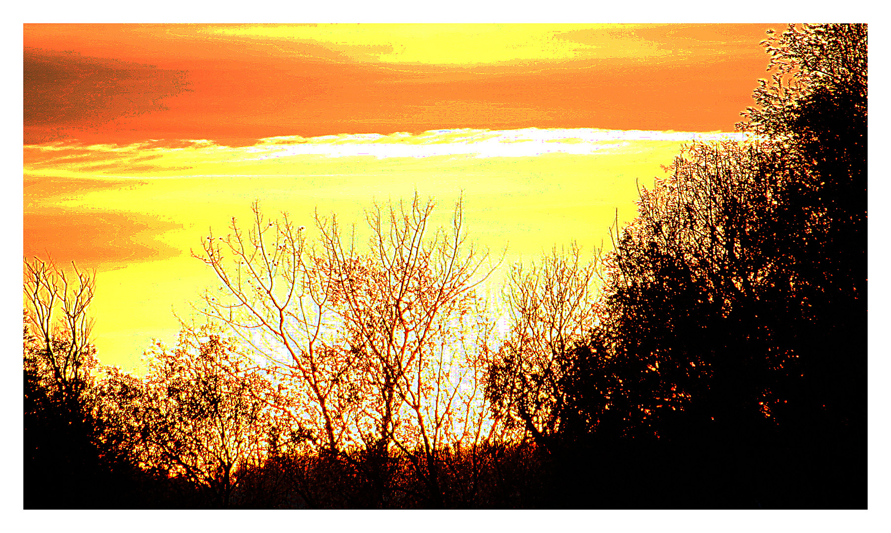 Sonnenuntergang über Märstetten