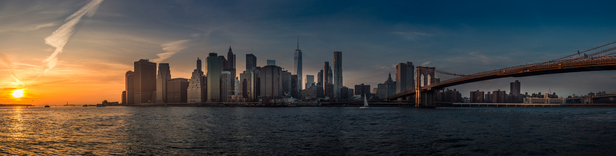 Sonnenuntergang über Manhattan