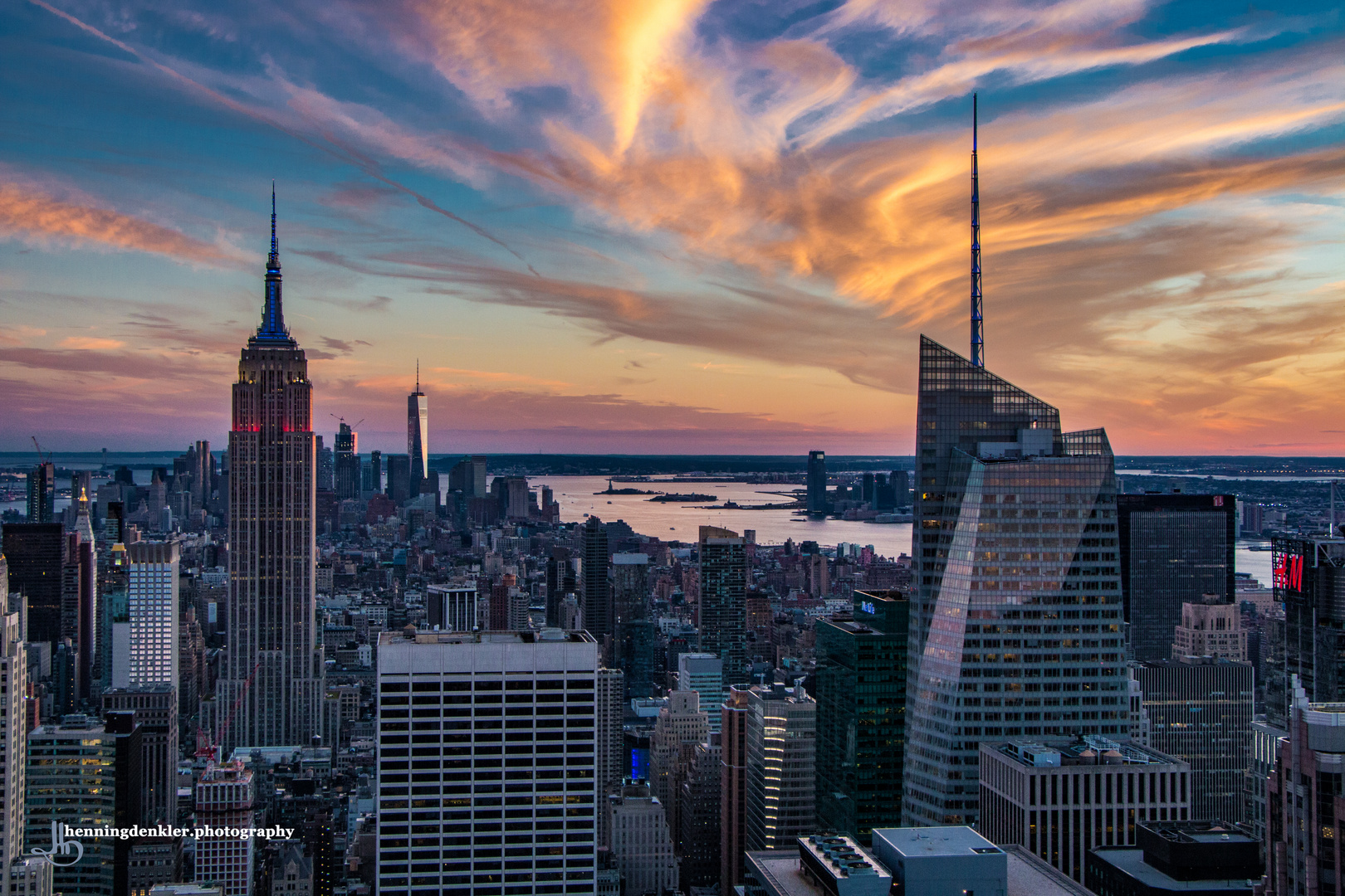 Sonnenuntergang über Manhattan