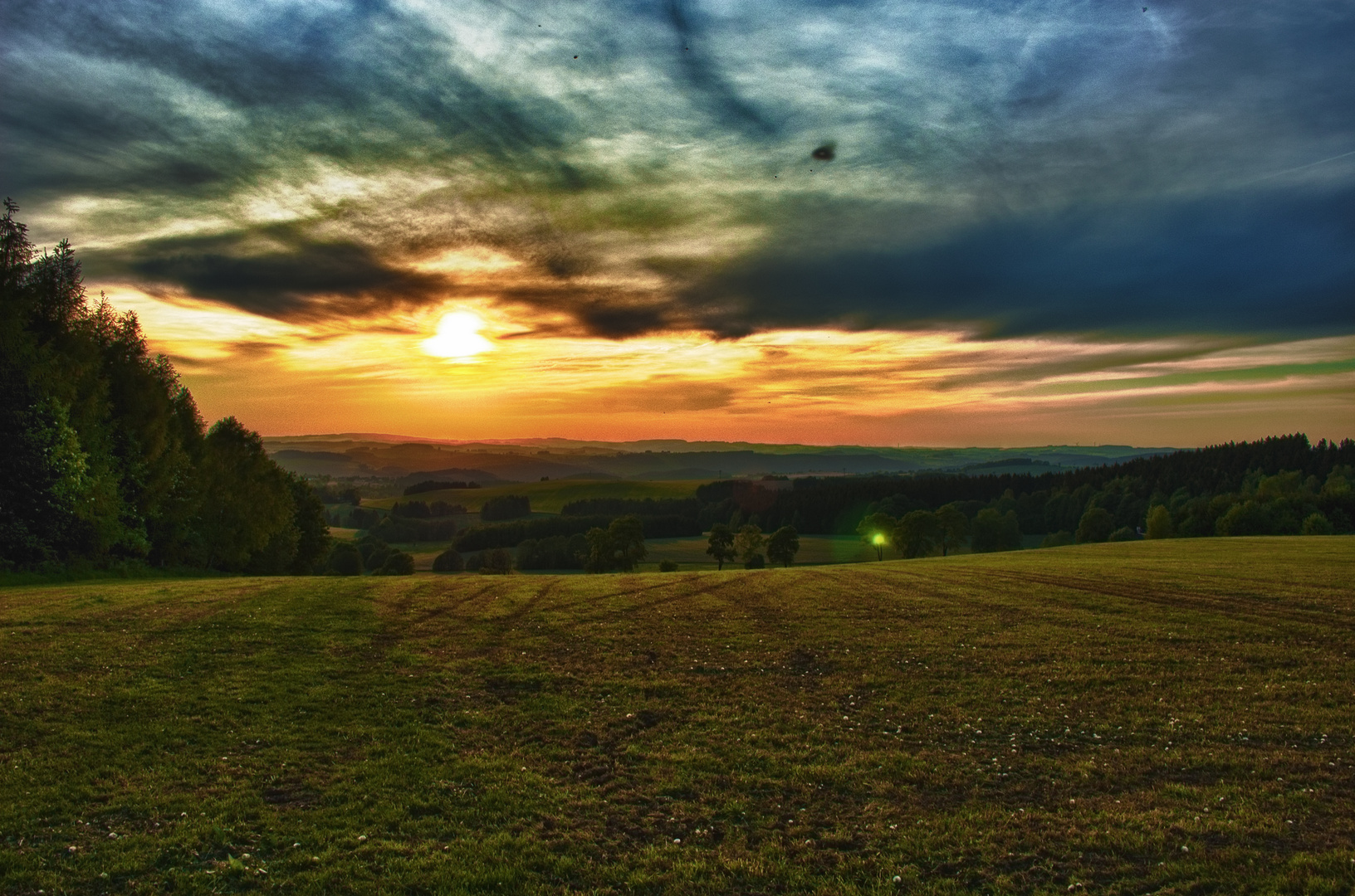 Sonnenuntergang über Marienberg