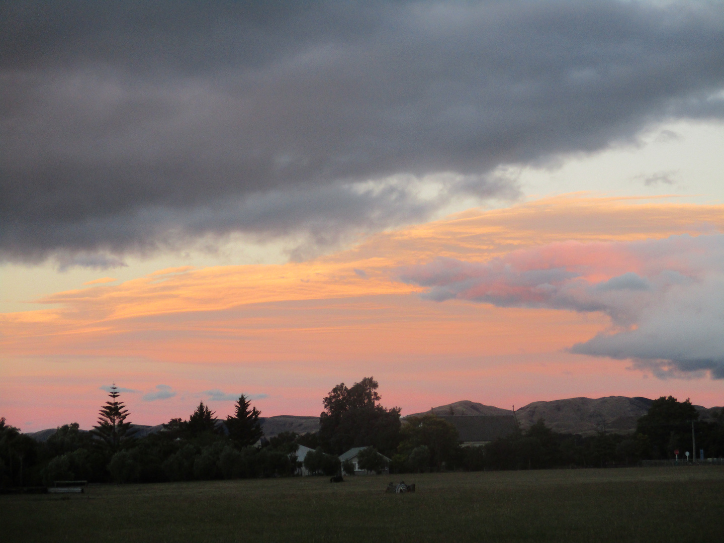 Sonnenuntergang  über  Martinborough