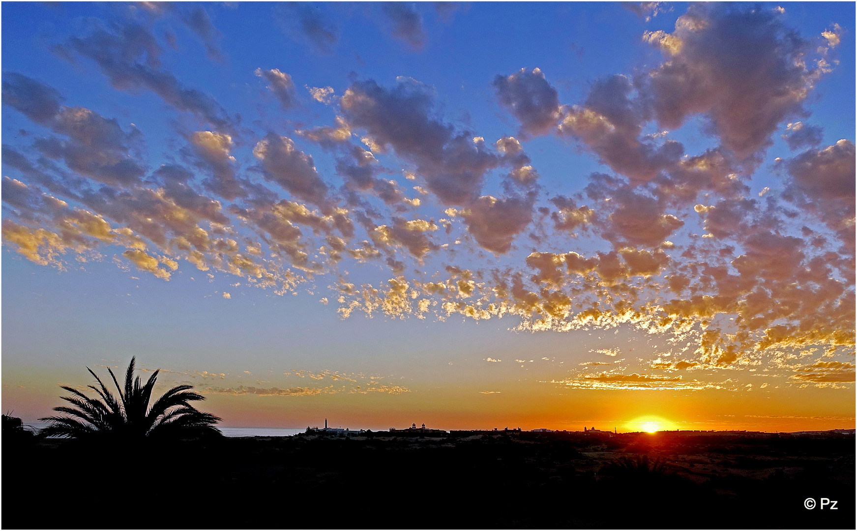 Sonnenuntergang über Maspalomas (Gran Canaria) ...