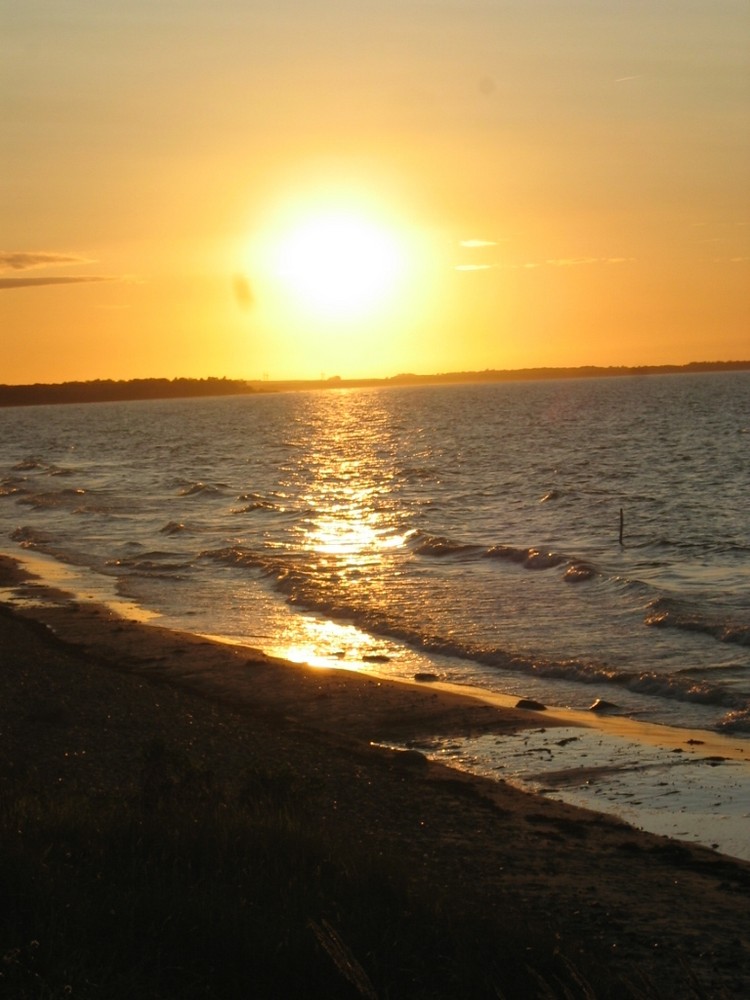 Sonnenuntergang über Meer