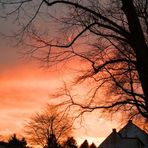 Sonnenuntergang über meine Stadt