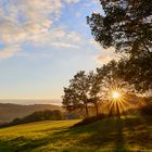 Sonnenuntergang über meinem Heimatort. 