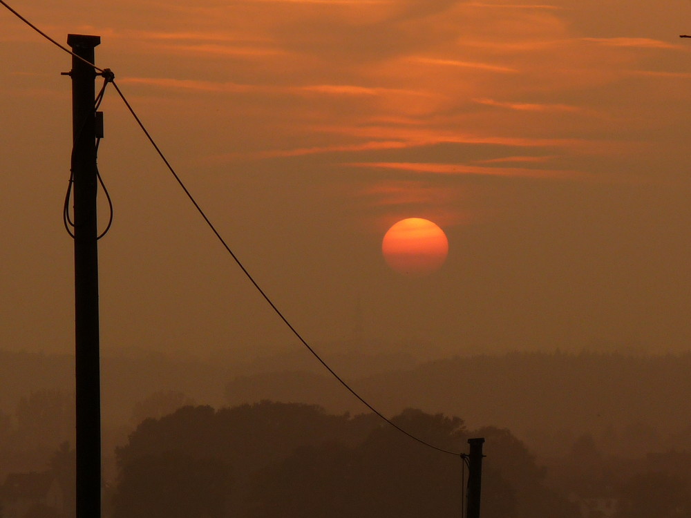 Sonnenuntergang über Mennighüffen