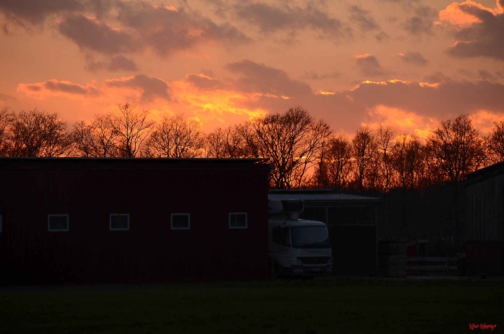 Sonnenuntergang über Meppen