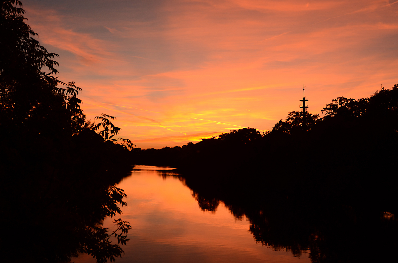 Sonnenuntergang über Meppen