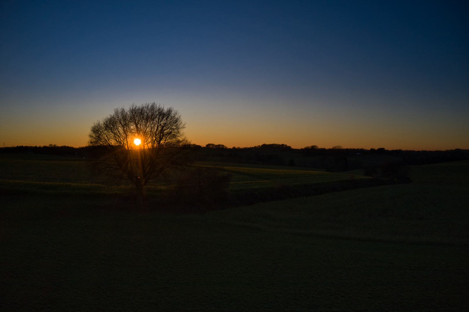 Sonnenuntergang über Mettmann