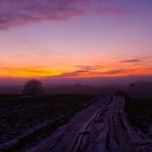 Sonnenuntergang über Molfsee 3