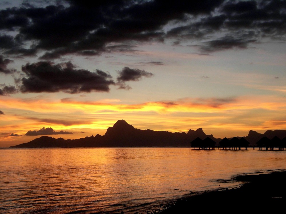 Sonnenuntergang über Moorea