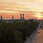 Sonnenuntergang über München