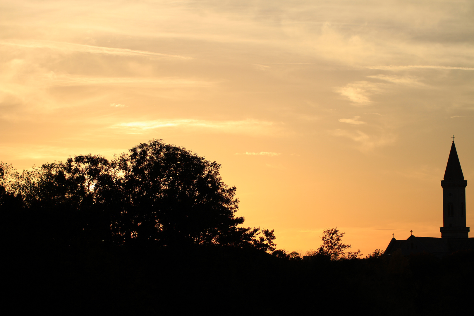 Sonnenuntergang über München