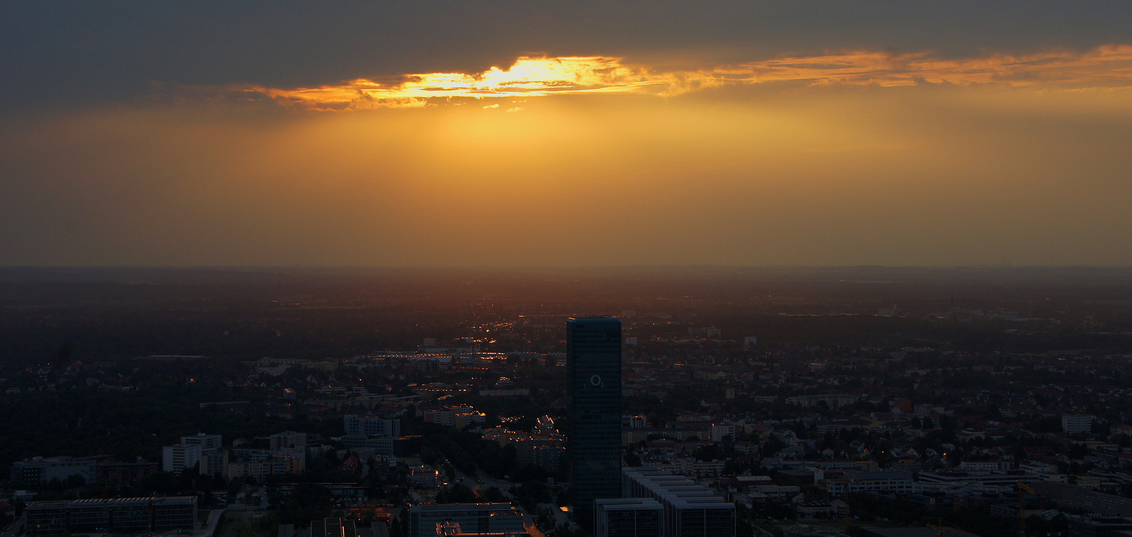 Sonnenuntergang über München