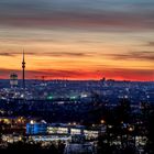 Sonnenuntergang über München