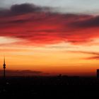 Sonnenuntergang über München