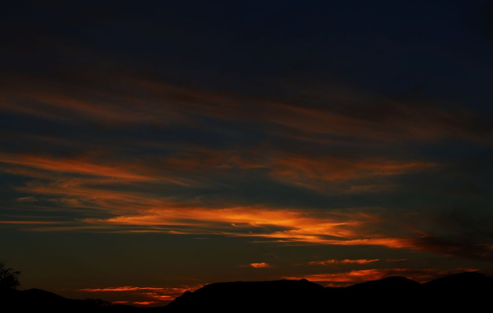 Sonnenuntergang über Namibia