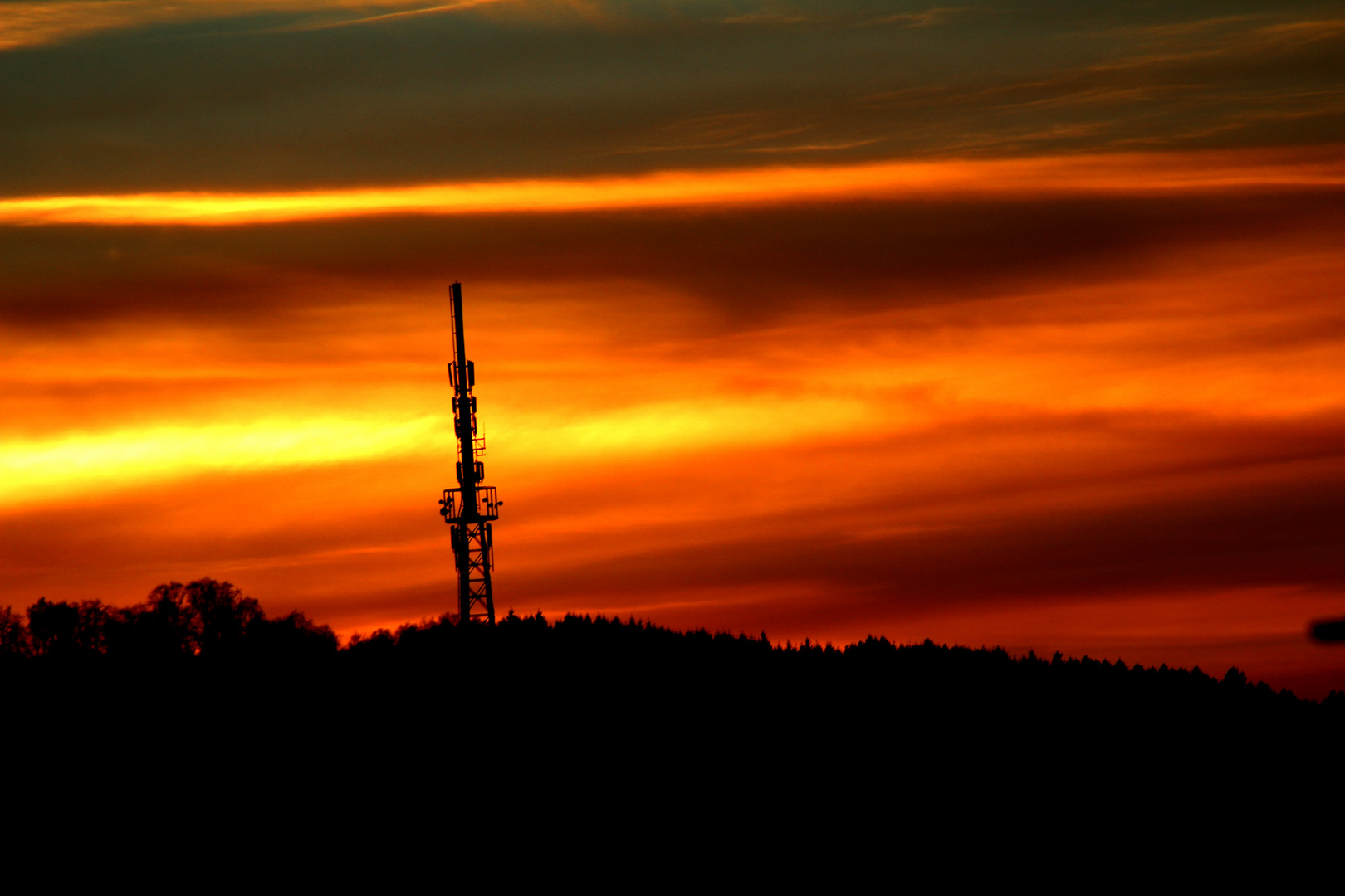 Sonnenuntergang über Neunkirchen