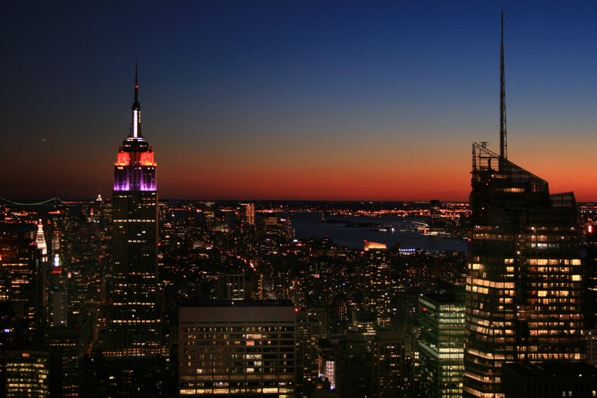 Sonnenuntergang über New York