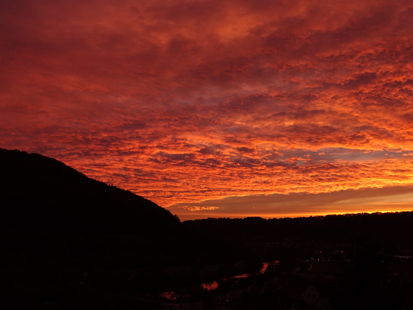 Sonnenuntergang über Niedernhall 2