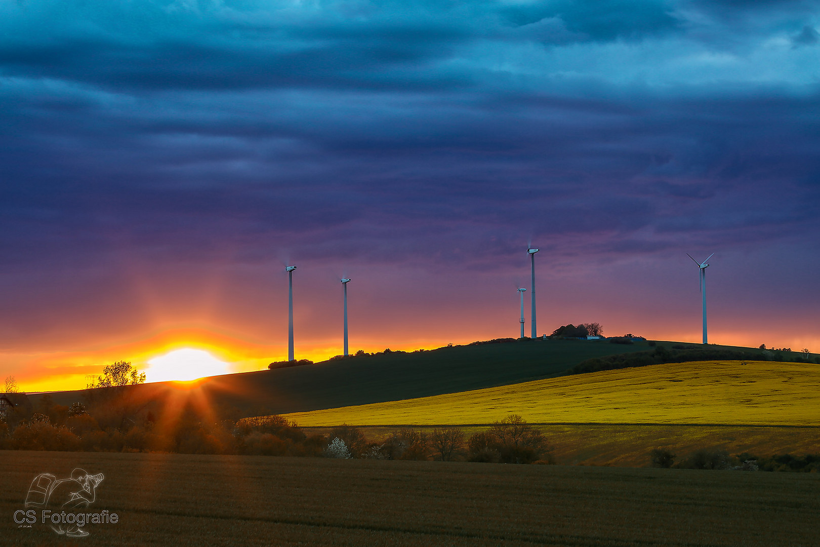 Sonnenuntergang über Nienstedt