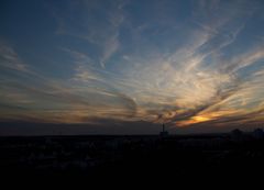 Sonnenuntergang über Nürnberg