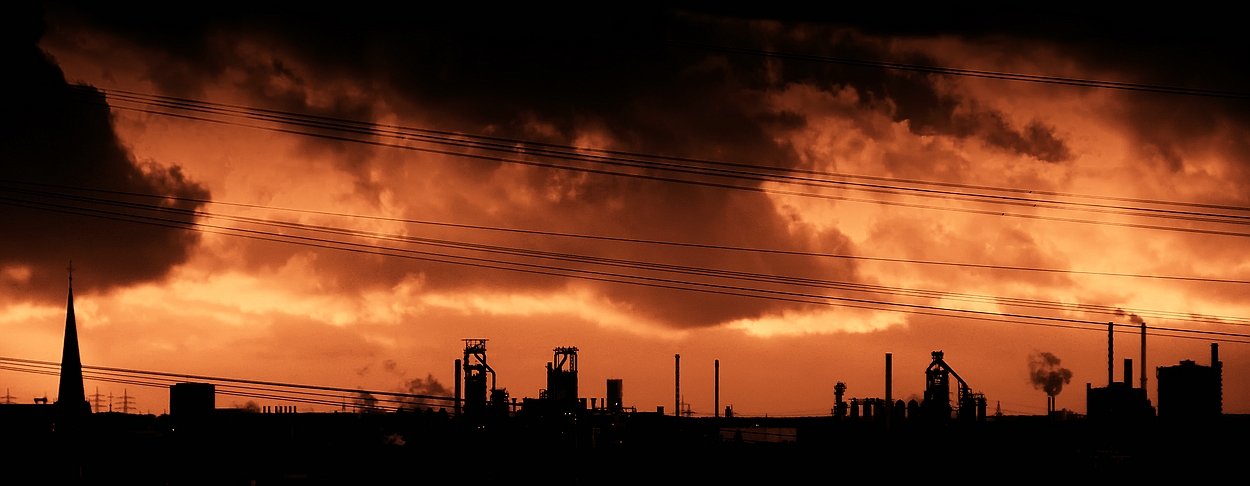 Sonnenuntergang über Oberhausen