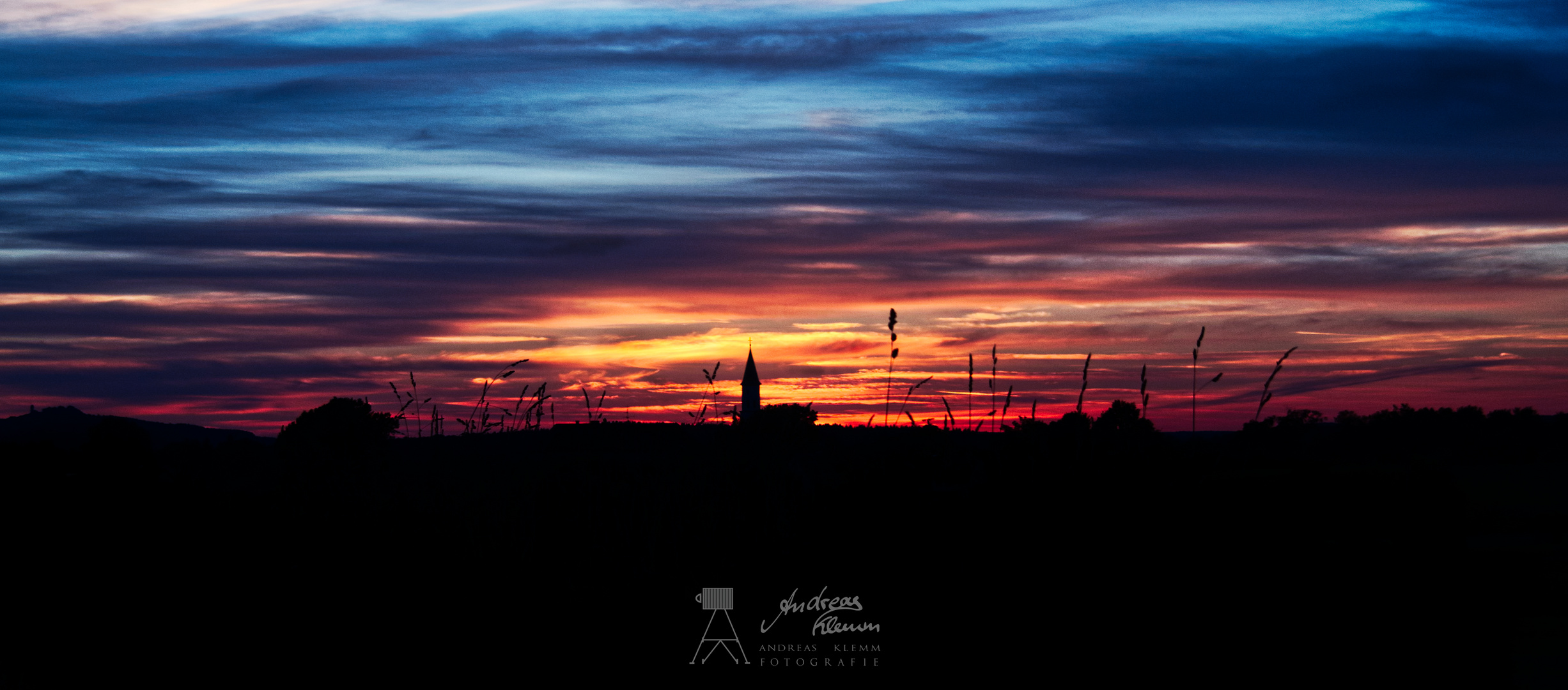 Sonnenuntergang über Oberschwaben 