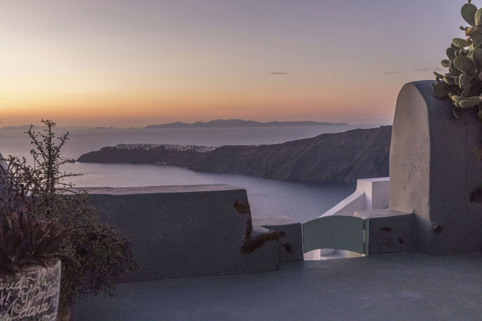 Sonnenuntergang über Oia auf Santorin