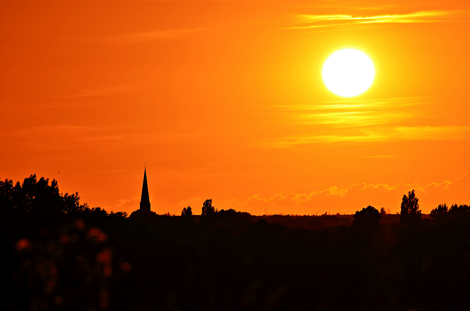 Sonnenuntergang über Oldenburg