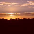 Sonnenuntergang über Oranienburg