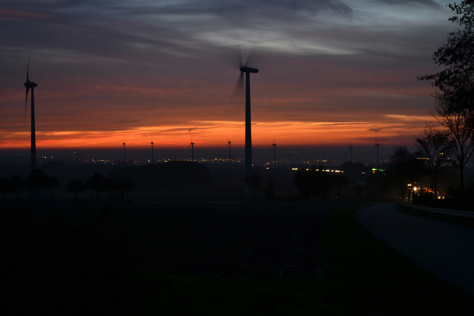 Sonnenuntergang über Paderborn