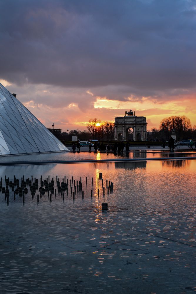 Sonnenuntergang über Paris