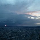 sonnenuntergang über paris.