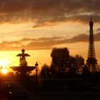 Sonnenuntergang über Paris, Place de Concorde