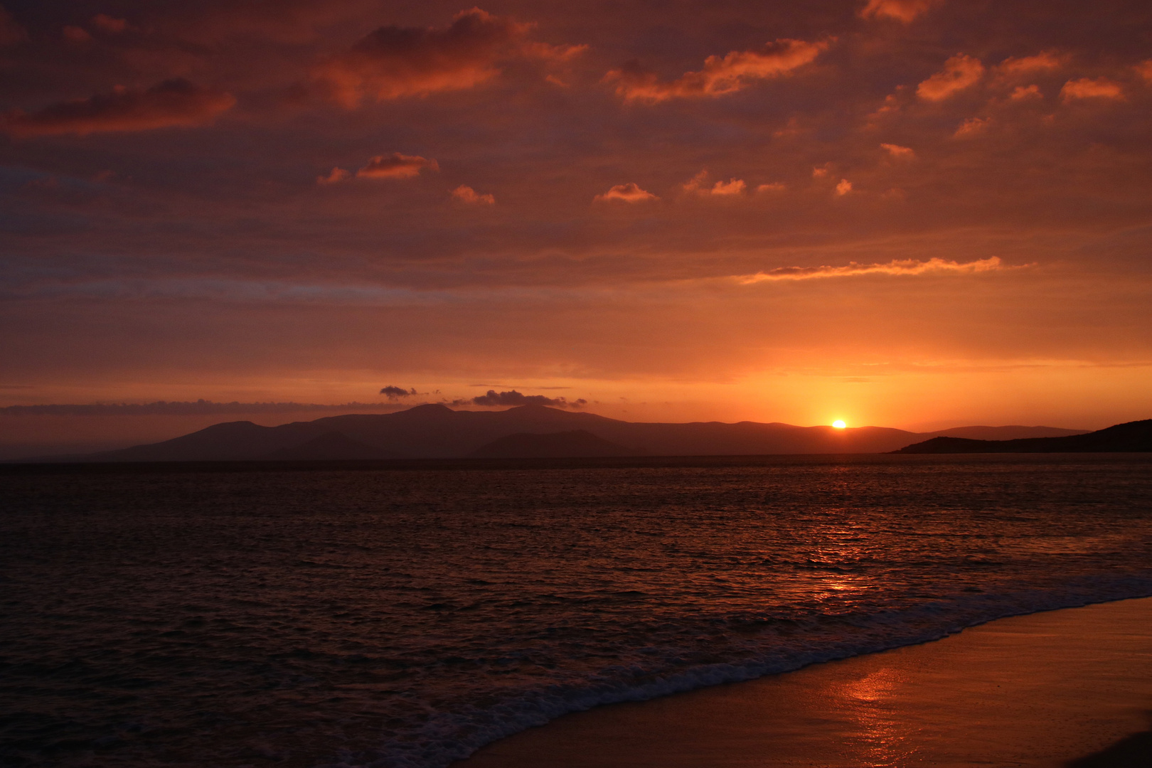 Sonnenuntergang über Paros