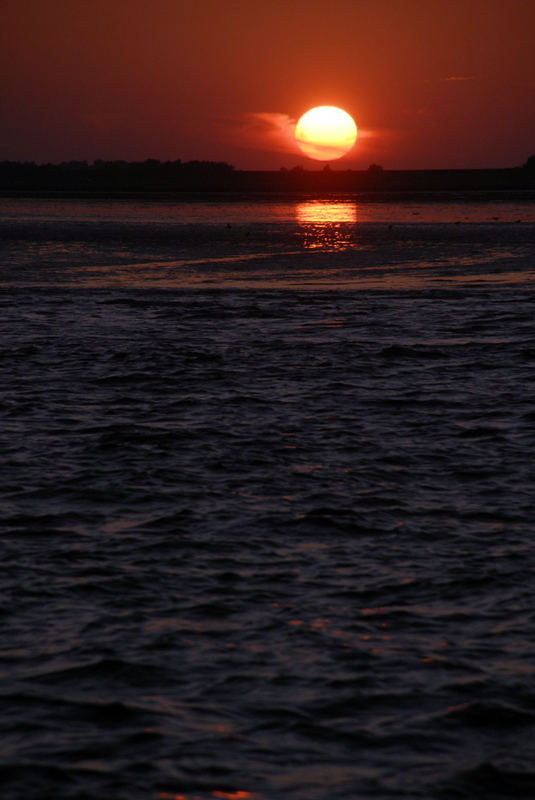 Sonnenuntergang über Pellworm