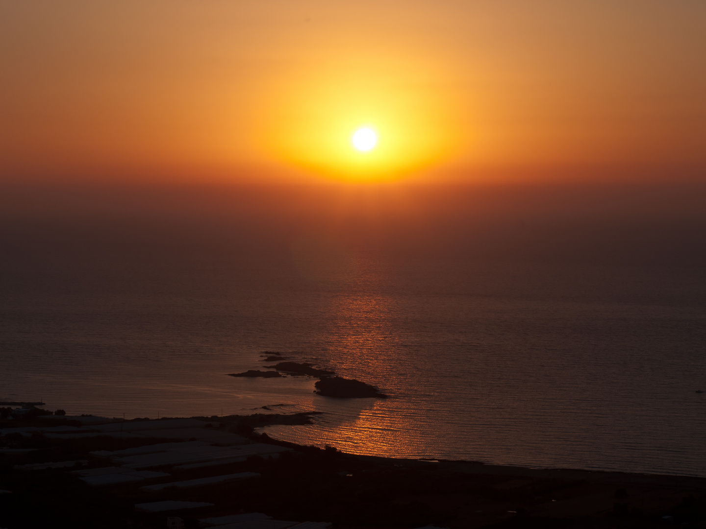 Sonnenuntergang über Phalasarna (Kreta)